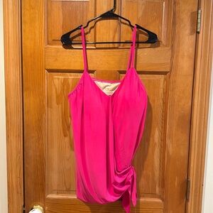 Magicsuit women’s pink underwire tankini top size 14.